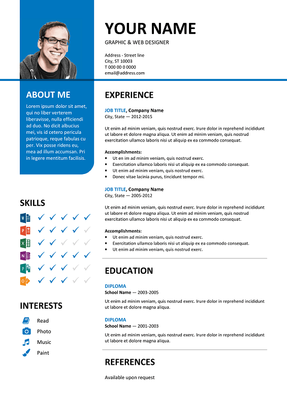 Microsoft resume templates word 2007