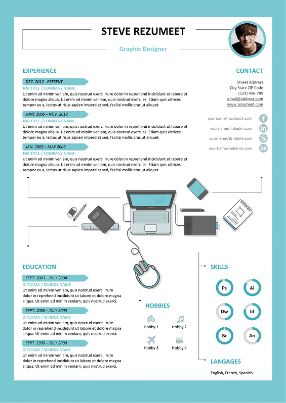 Rockdale Free Resume Template Light