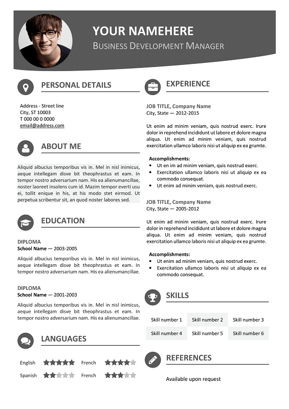 Resume Template For Word 2007 from rezumeet.com