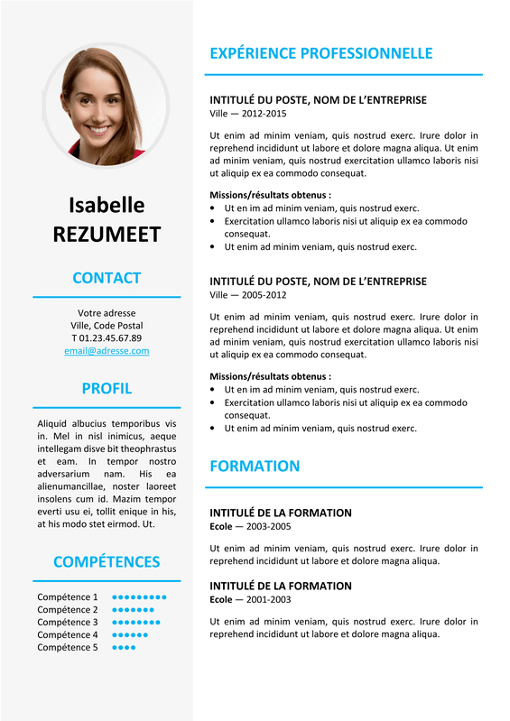 Modelo Curriculum Vitae Word