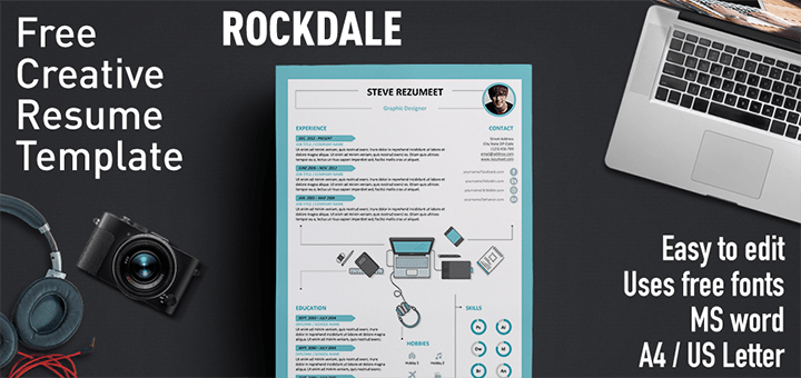 Rockdale - Free Resume Template for MS Word