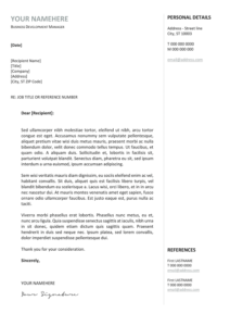 Gastown2 Free Professional Cover Letter Template Gray