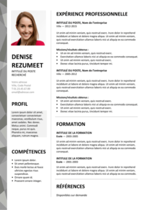 Dalston - Modèle gratuit de Curriculum Vitae élégant - Gris