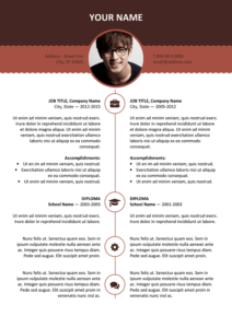 Esquilino Free Resume Template Microsoft Word - Brown Layout