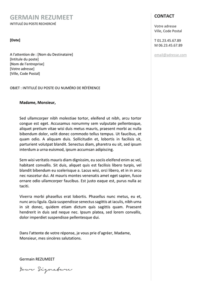 Gastown2 - Modèle gratuit de Lettre de Motivation professionnel - Gris