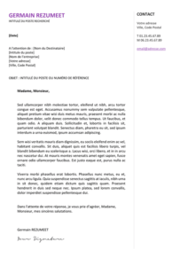 Gastown2 - Modèle gratuit de Lettre de Motivation professionnel - Violet