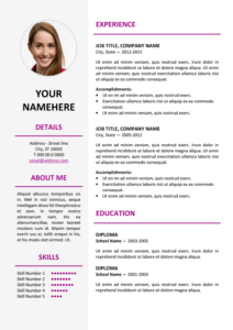 Ikebukuro Free Elegant Resume Template Purple for MS Word