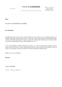Kallio - Free Simple Cover Letter Template for Word (DOCX)