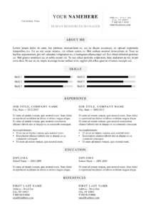 Kallio - Free Simple Resume Template for Word (DOCX)