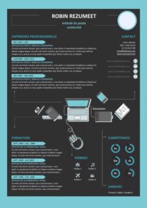 Rockdale - Modèle gratuit de Curriculum Vitae moderne et créatif - Fond obscur