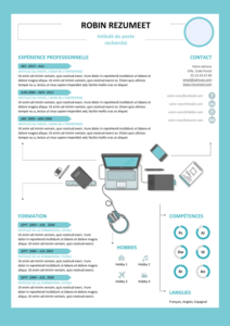 Rockdale - Modèle gratuit de Curriculum Vitae moderne et créatif