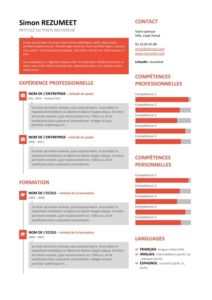 SoHo - Modèle gratuit de CV avec Bulles - Orange