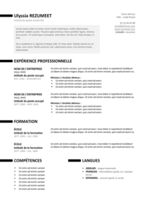 Ueno – Modèle de CV Professionnel Gratuit - Version Noire