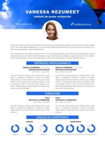 Vesterbro - Modèle gratuit de CV Nature - Montgolfière