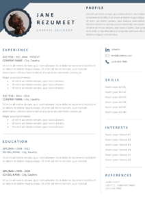 Gasherbrum - Modern Professional Resume Template with Photo