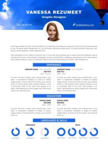 Vesterbro - Free Nature Resume Template - Sky Hot Balloon