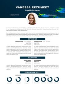 Vesterbro - Free Nature Resume Template - Tropical Fishes