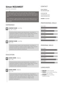 SoHo – Speech Bubble Resume Template - Gray