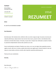 Peckham - Free Cover Letter Template - Green