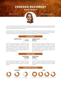 Vesterbro - Free Nature Resume Template - Wheat Field