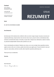 Peckham - Free Cover Letter Template - Gray