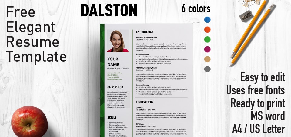 Free Resume Templates In Ms Word - Resume Templates For 2021 Free Download Freesumes - A set of five mockups is also available so that you can present the resume to your clients if you are a designer.